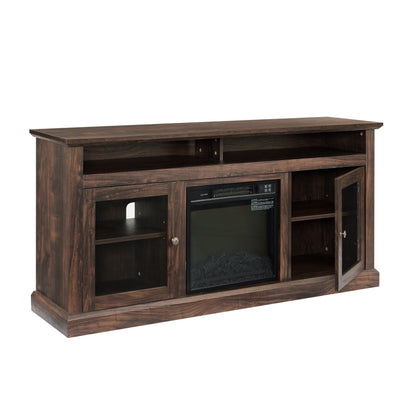 Contemporary Media Console with Fireplace – 65”