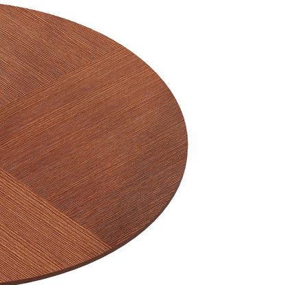 42” Oak Grain Round Dining Table