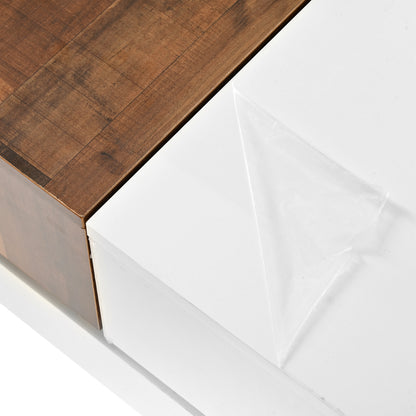 Modern Storage Coffee Table White