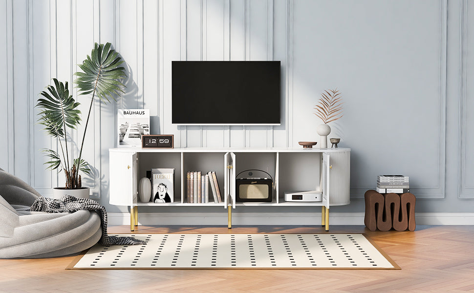 Modern TV Stand White