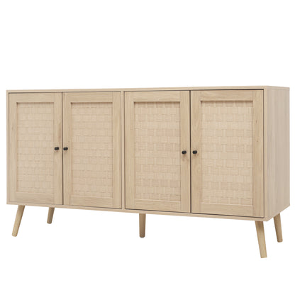 4-Door Accent Sideboard with Adjustable Shelves