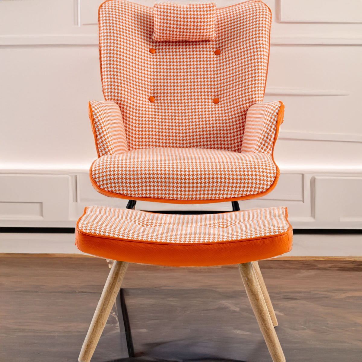 Plush Teddy Rocking Chair – Beige