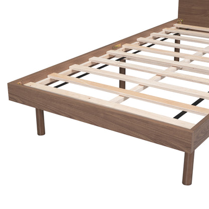 Modern Twin Platform Bed with USB Ports