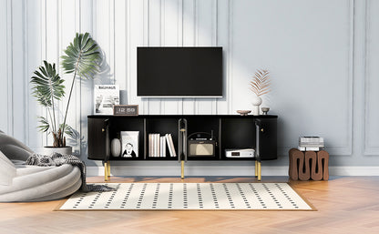 Modern TV Stand Black