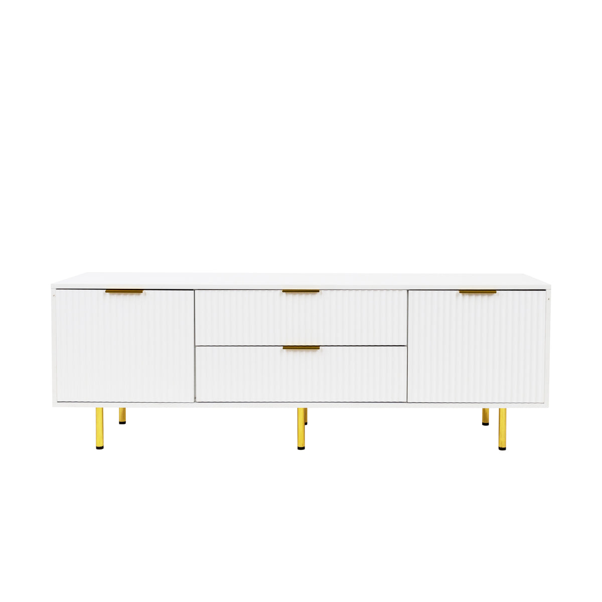 Warm White TV Cabinet – Modern Design