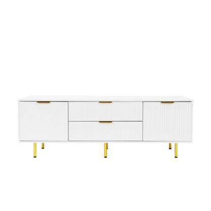Warm White TV Cabinet – Modern Design