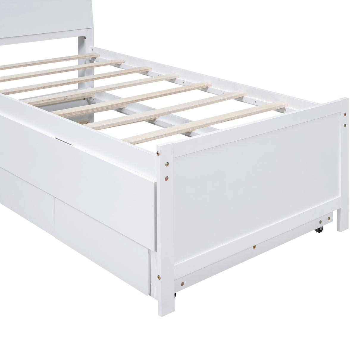 Twin Platform Bed White