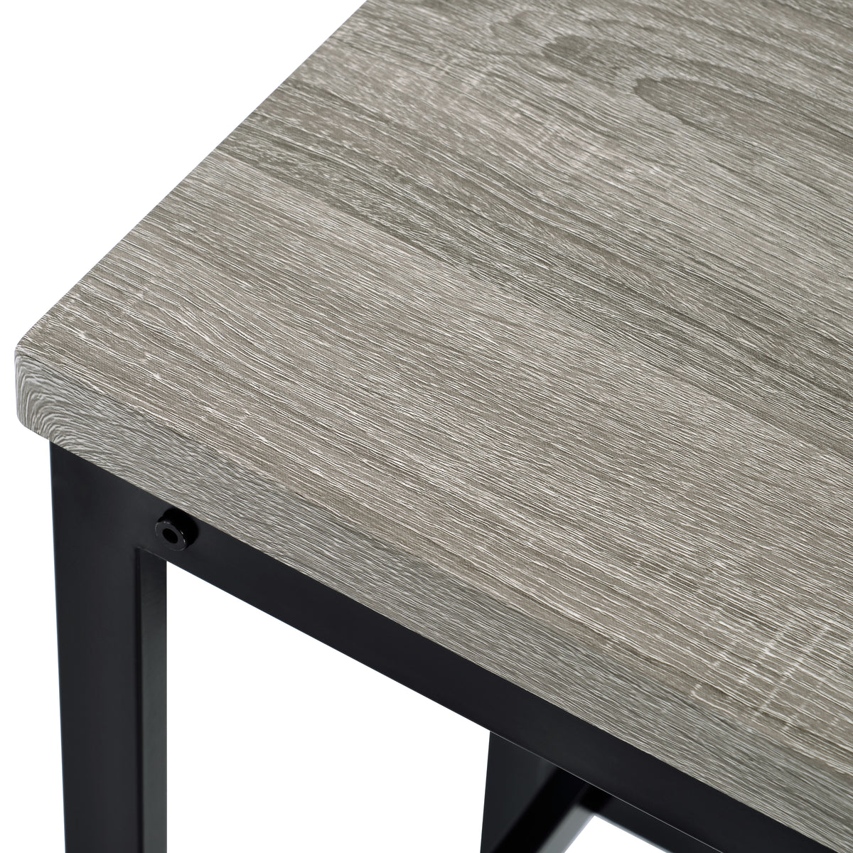 Counter Height Dining Table Set (4 pcs) – Gray Finish