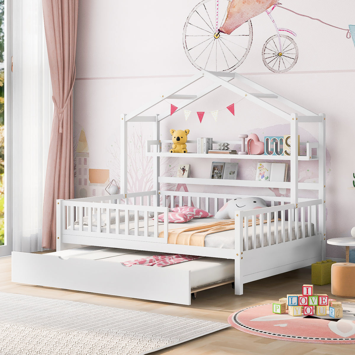 Full House Bed White