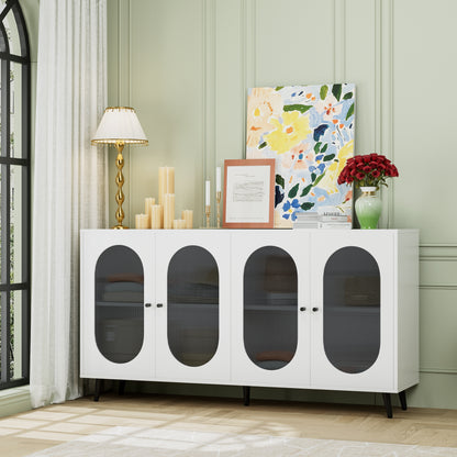 White Acrylic Sideboard Cabinet