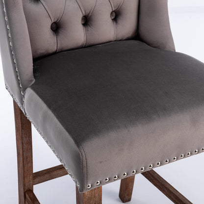 A&A Upholstered Bar Stools Set of 2