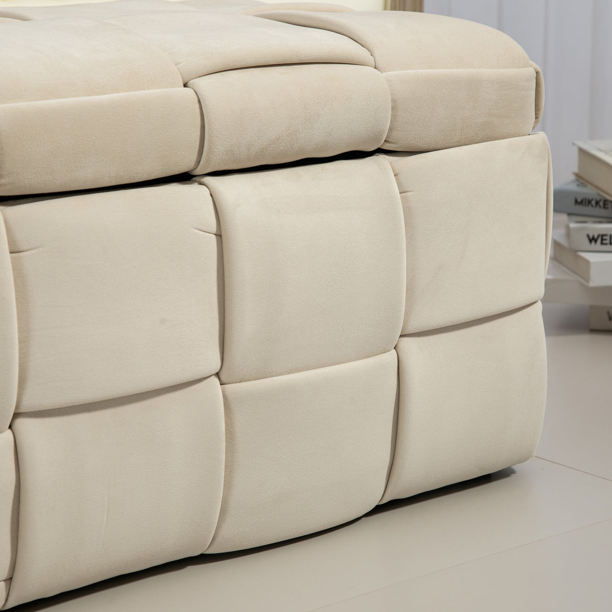 Ottoman Stool Beige