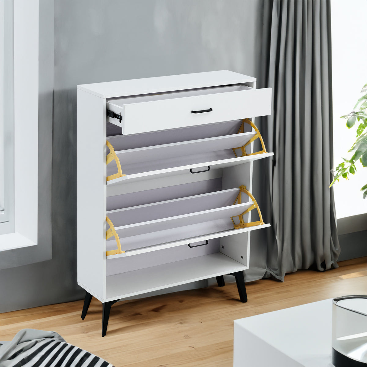 White Shoe Storage Cabinet
