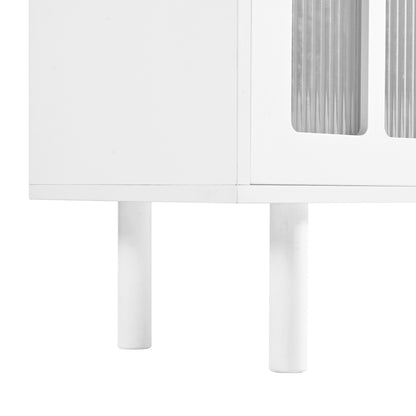 Cream Gloss LED TV Stand – 80”