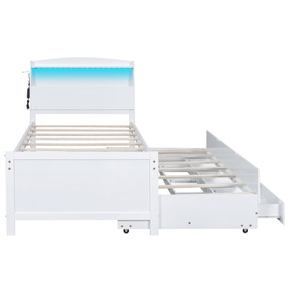 Twin Platform Bed White
