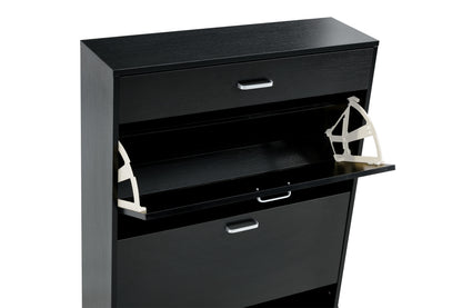 Grey Shoe Storage Cabinet