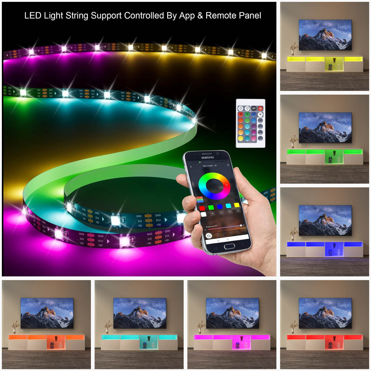 Modern LED TV Console – 82”