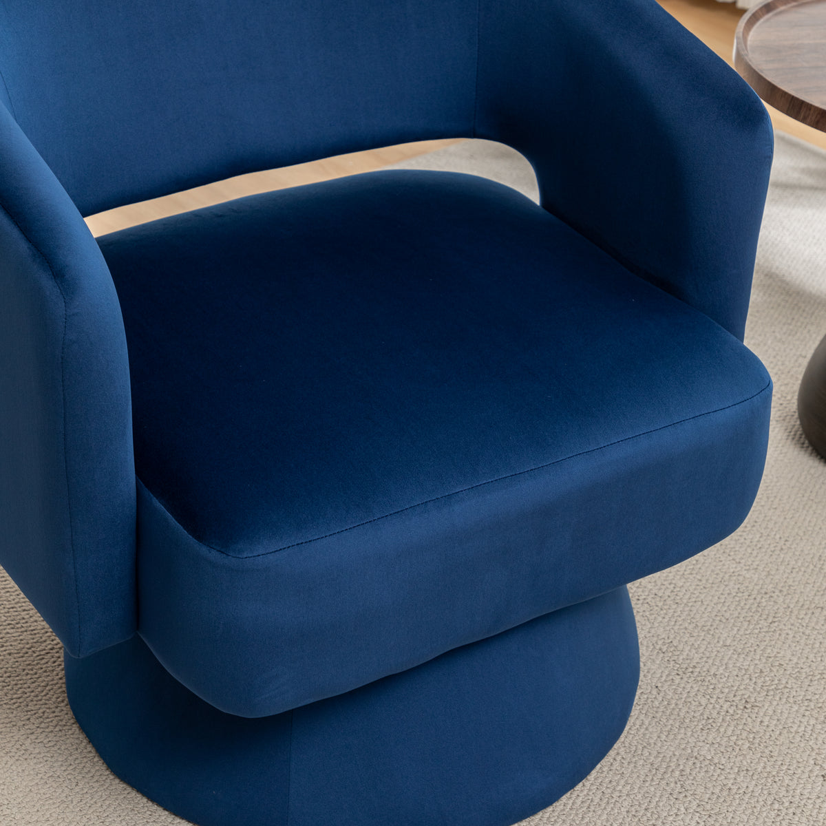 Velvet Swivel Club Chair