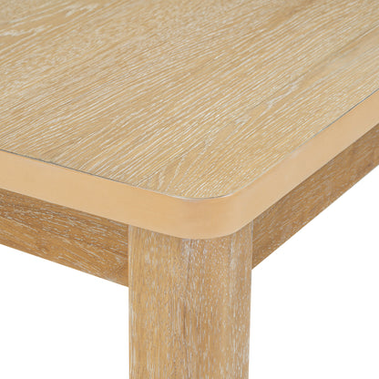 84” Expandable Dining Set – Natural Finish