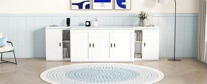 Queen Murphy Bed with USB Ports – White