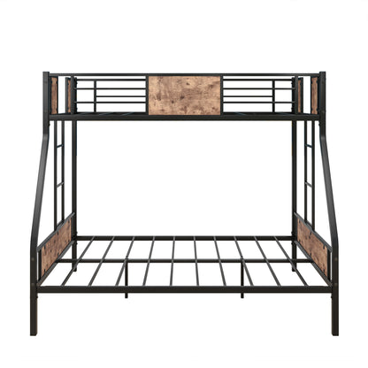 Twin over Full Metal Bunk Bed Silver