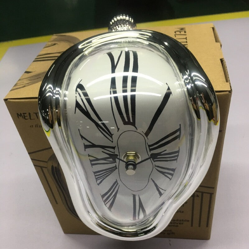 Melting Roman Numeral Wall Clock