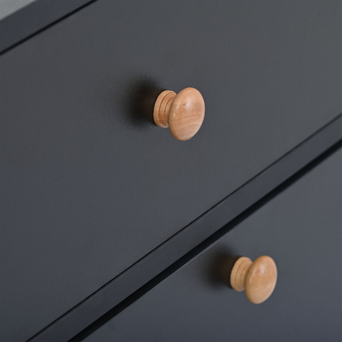 Modern Black Double-Layer Shoe Cabinet with Drawers