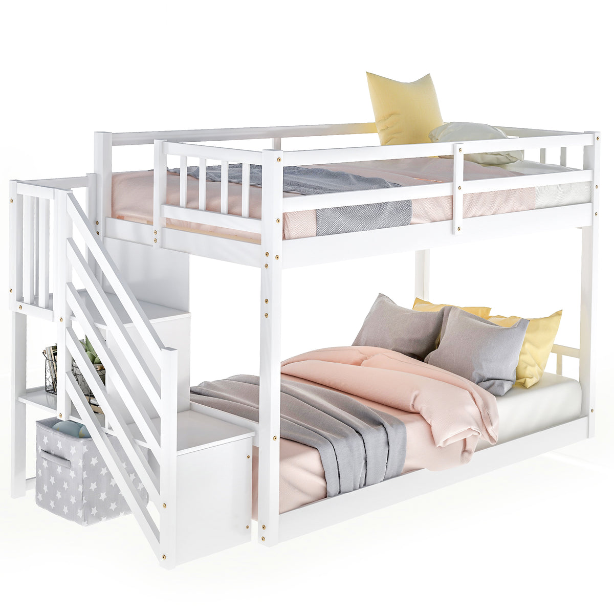 Twin Bunk Bed White