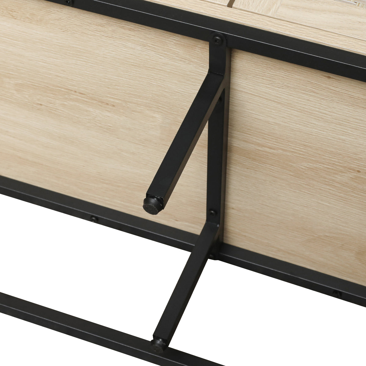 Rattan 4-Door Sideboard Natural
