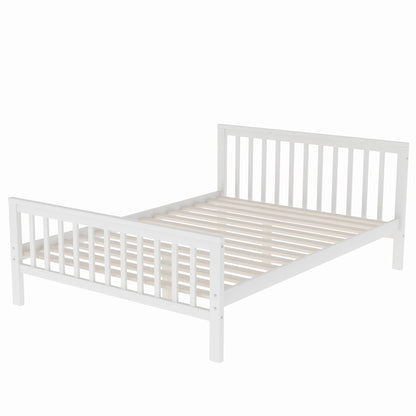 Twin Over Full Bunk Bed Gray Finish