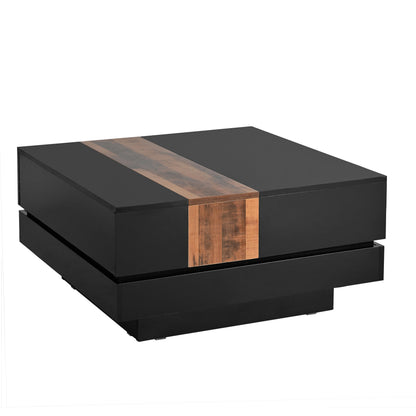 On-Trans Gloss Coffee Table with LED Base