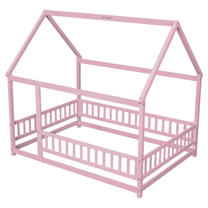Full Floor Bed Pink