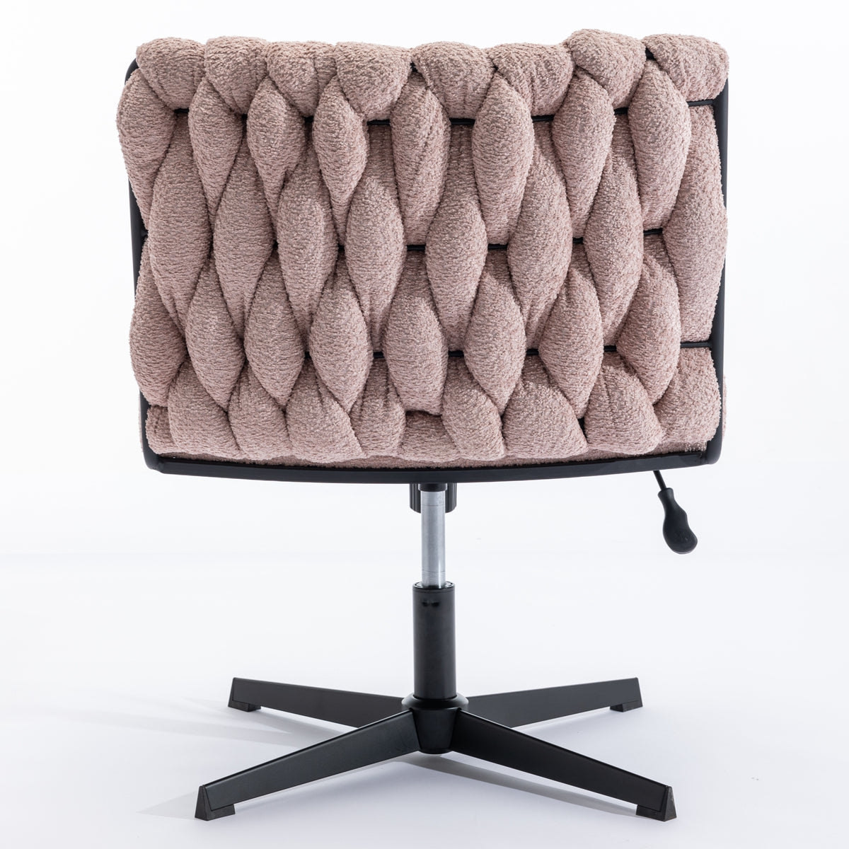 Armless Office Chair – Blush Pink