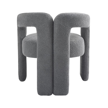 Teddy Fabric Dining Chair – Grey