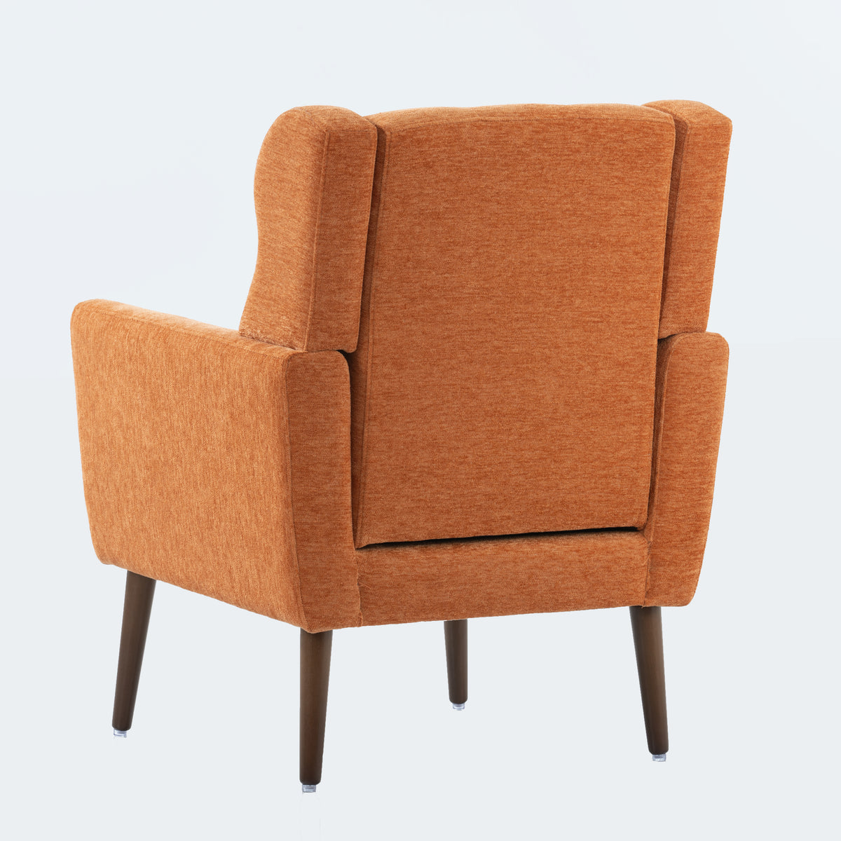 Modern Accent Chair Foam Filled Orange