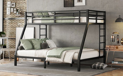 Twin XL Over Queen Bunk Bed Metal Frame