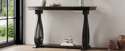 Rustic Console Table Black