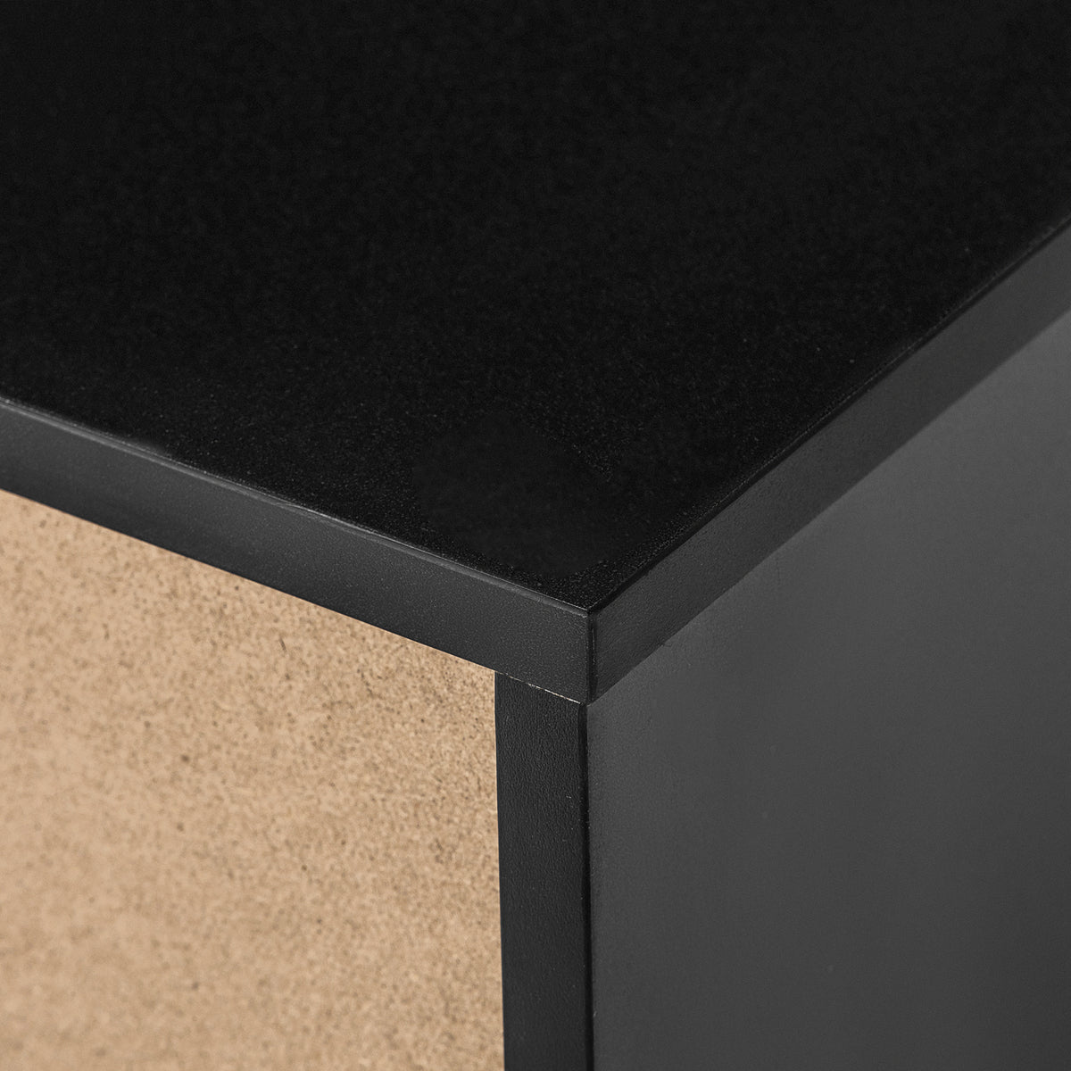 Black LED TV Stand High Gloss