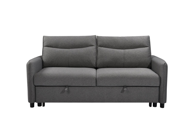 3-in-1 Sleeper Sofa Bed with Pullout Gray