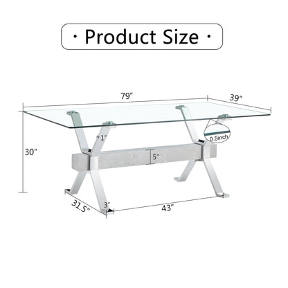 Glass Dining Table Modern Sleek Design