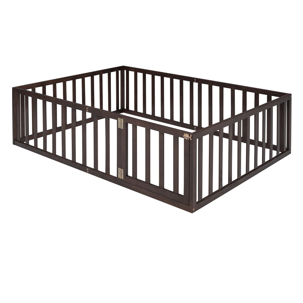 Full Wood Daybed with Fence Walnut