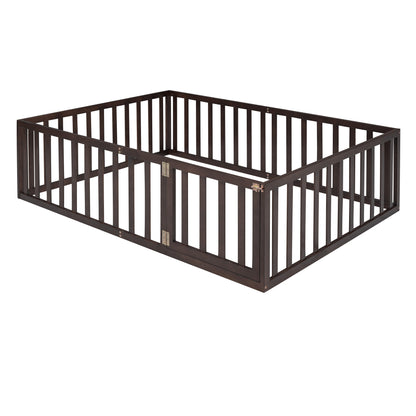 Full Wood Daybed with Fence Walnut