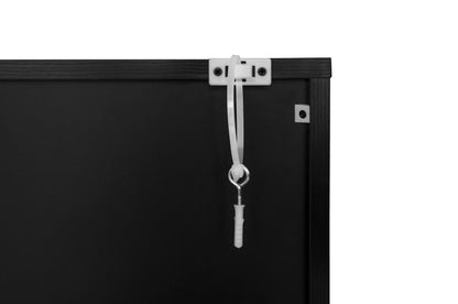 Striped 4-Door Buffet Cabinet