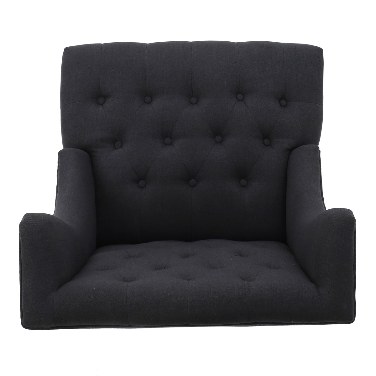 Toddman Velvet Club Chair – Charcoal