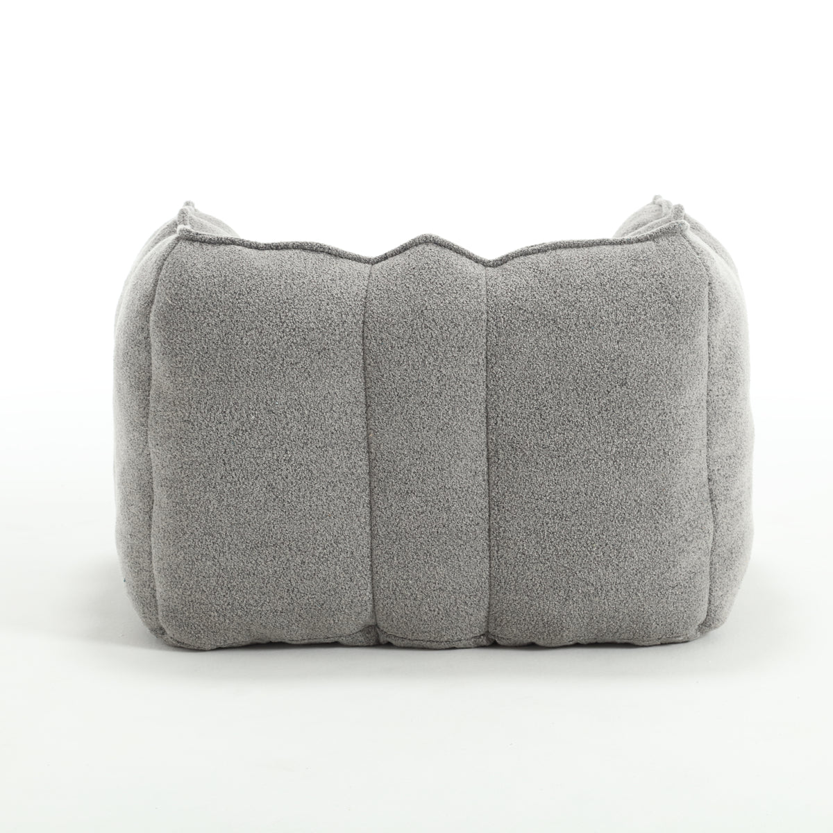 Soft Bean Bag Chair – Beige High-Resilience Foam
