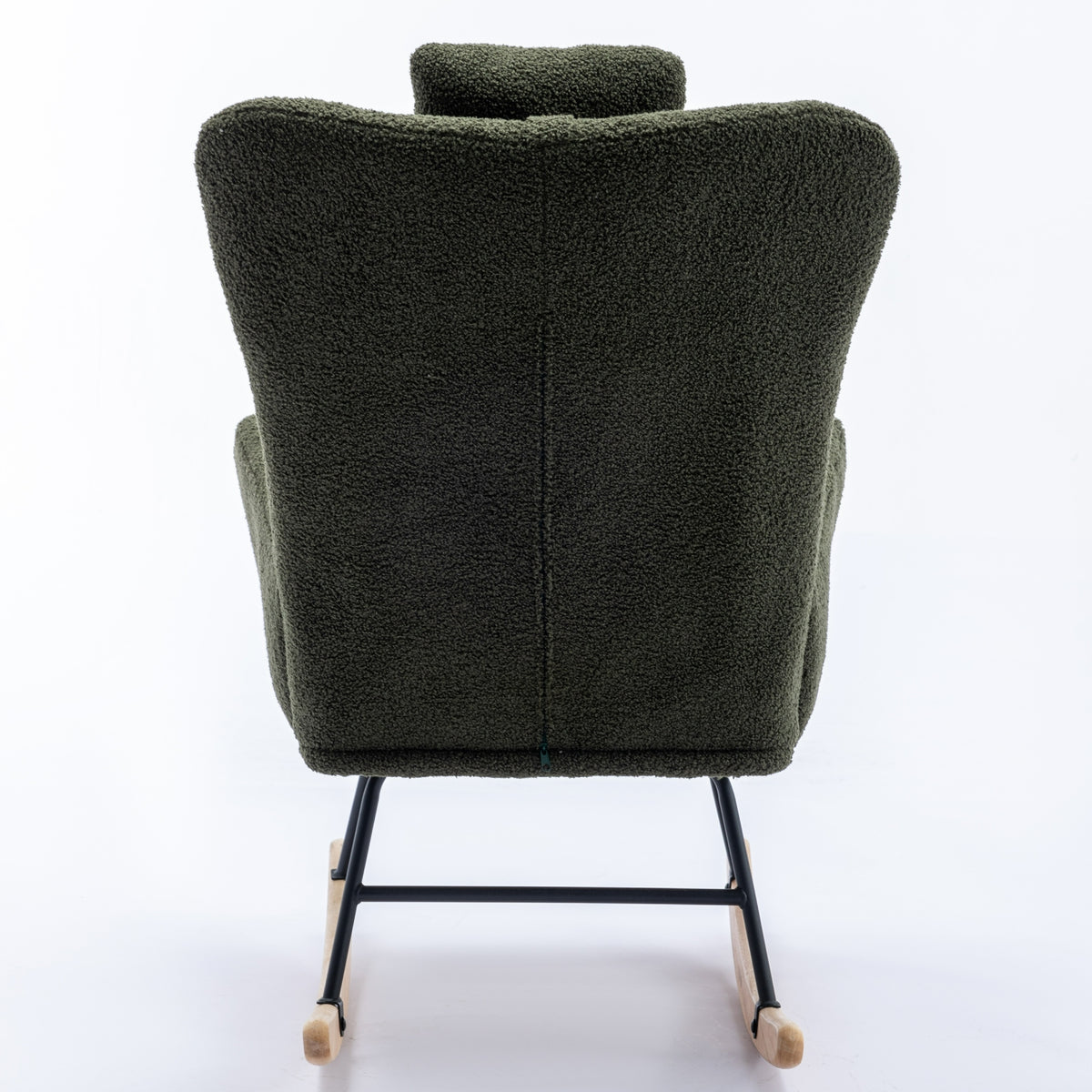 Plush Teddy Rocking Chair – Dark Green