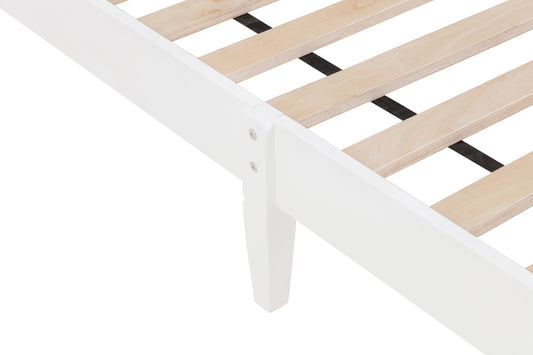 Twin Upholstered Bed with Button Headboard