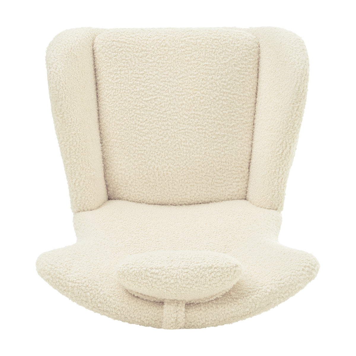 Modern Rocking Chair – Rubber Legs & Chenille Fabric