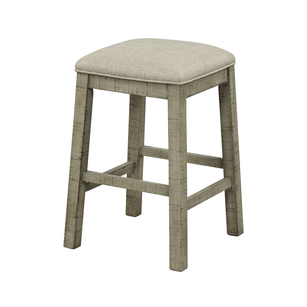 Counter Dining Set with Fabric Stools Green