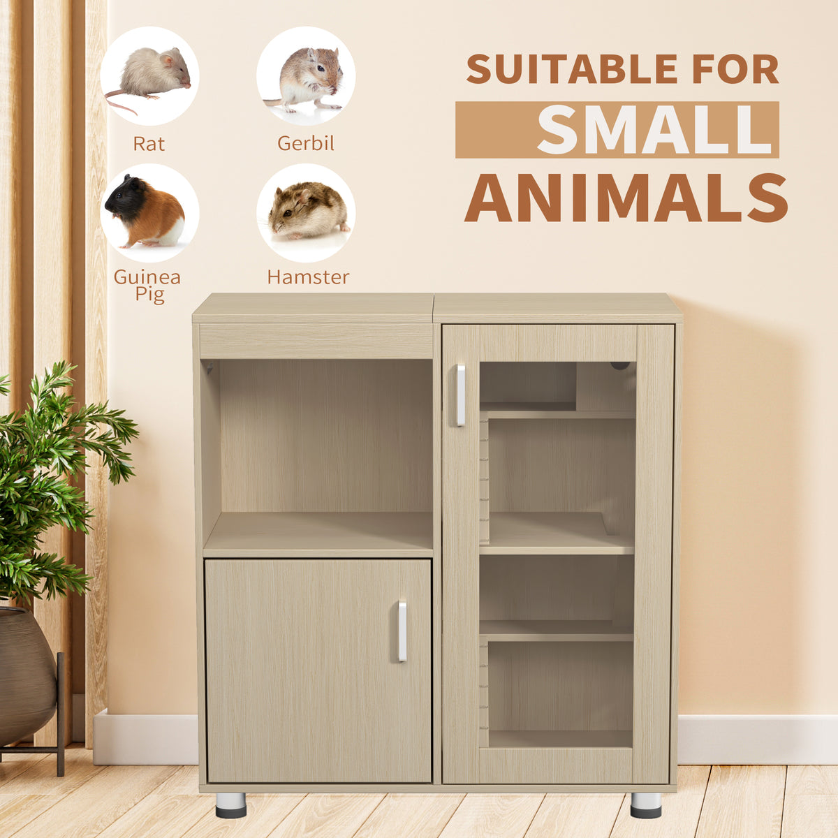 4-Layer Small Animal Cage with Top Opening Door